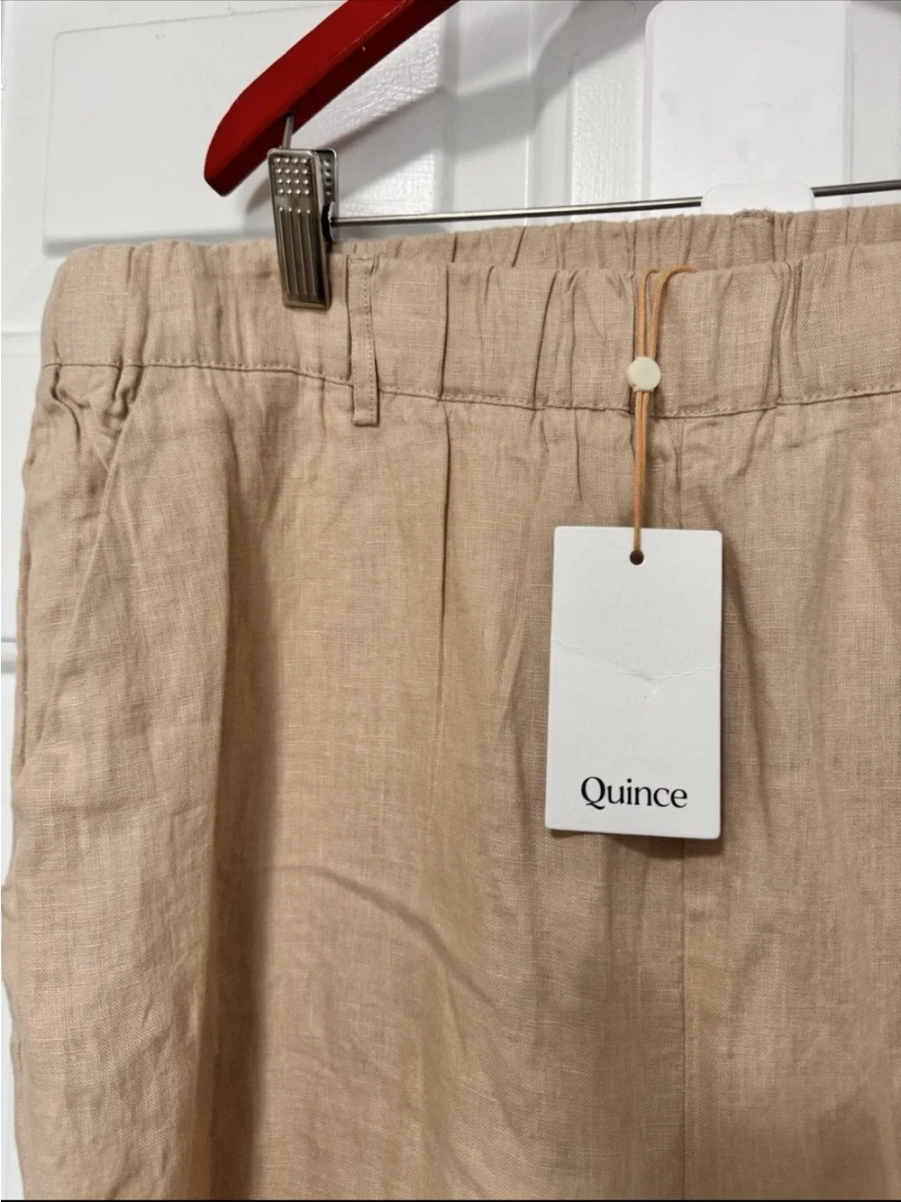 Quince European Linen Pants Beige Size XL NWT